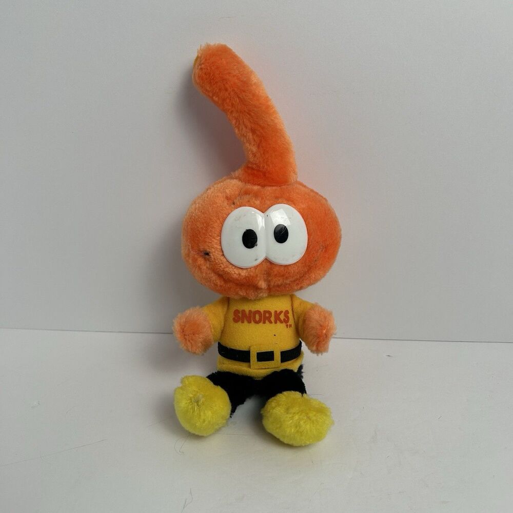Vintage Applause Snorks Plush Dimmy Orange Plush 1983